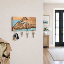 Home Address Key Rack, First Gift, Magnetic Map Organizer - thumbnail 2