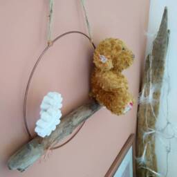 Baby Wall Decoration With Teddy Bear, Newborn Gift, 1st Birthday Gift - thumbnail 3