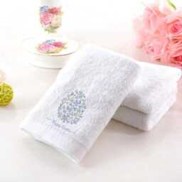 Embroidered Cotton Towels, Floral Easter Egg Design, Personalised - thumbnail 2