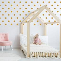 Polka Dot Wall Sticker Decal Matt Kids Bedroom Childrens Living Room Vinyl Various Sizes - thumbnail 2