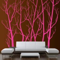 "Large Forest Tree Vinyl Wall Decal 80"" X 72" - thumbnail 3