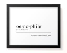 Wine Lover - Dictionary Definition Print, Oenophile, Gift Idea For Enthusiast, Art Print - thumbnail 1