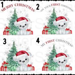 Baby Girls Boys 1st Personalised Christmas Bauble Gift Present Baby's First Keepsake Tree Xmas Daughter Son Nephew Niece - thumbnail 2