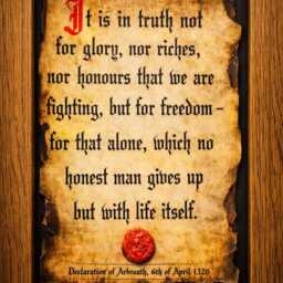 Declaration Of Arbroath Print - 1320 Scottish Heritage Wall Art - 8 Inches X 6 Inches - thumbnail 2