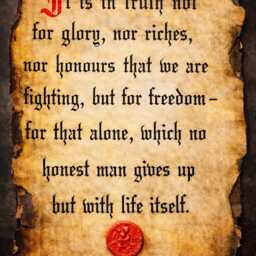 Declaration Of Arbroath Print - 1320 Scottish Heritage Wall Art - 8 Inches X 6 Inches - thumbnail 3