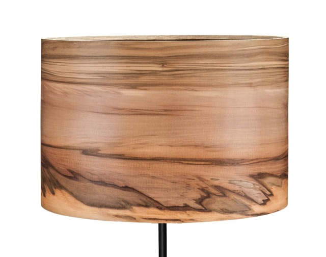 Walnut Veneer Wooden Floor Lamp - Modern Lighting, Handmade - image 1