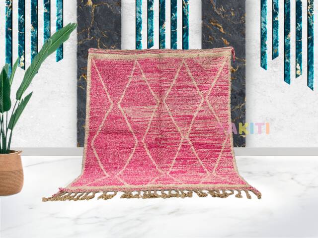 Yakiti - 9X12Ft Moroccan Rug, Beni Ourain Area Modern Wool Living Room Beniourain Handmade Soft Carpet, 271 cm X 374 - image 1