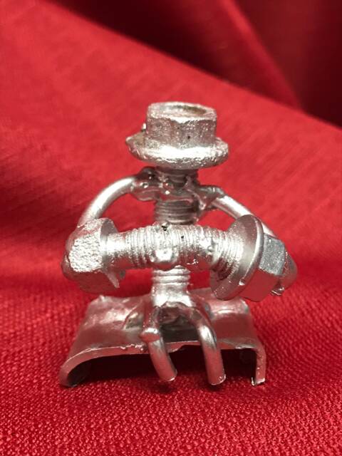 Accordion Player - Metal Art Recycled Figures Musican Gift Street Artist - image 1