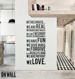 Quote Wall Decal - Family Home Quote- Vinyl Wall Sticker- Q001 - thumbnail 1
