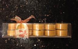 Natural Beeswax Tea-Light Candles - 10-Pack - thumbnail 1