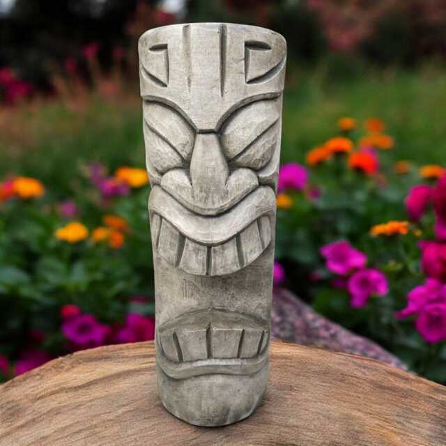 Tiki Totem Statue Concrete Tribal Figurine Stone Polynesian Sculpture Cement Garden Decor Outdoor Yard Ornament Lawn Decoration Holiday Gift - image 1