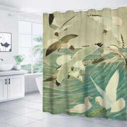 Birds Of New York Gulls & Kittiwakes Shower Curtain - thumbnail 3