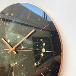 Orion Constellation Clock Black Nebula Sky With Glow in The Dark Effect, Celestial Art - thumbnail 3