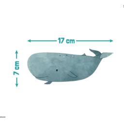 Ocean Friends Wall Sticker Pack, Underwater Decals, Whale Stickers For Walls, Themed Room - thumbnail 3