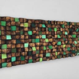 Reclaimed Wood Wall Art - Handmade Sound Diffuser - thumbnail 3