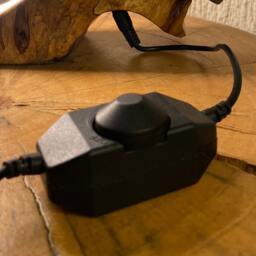 Dark Dimensions - Hand-Carved Sculptural Wood Lamp - thumbnail 2