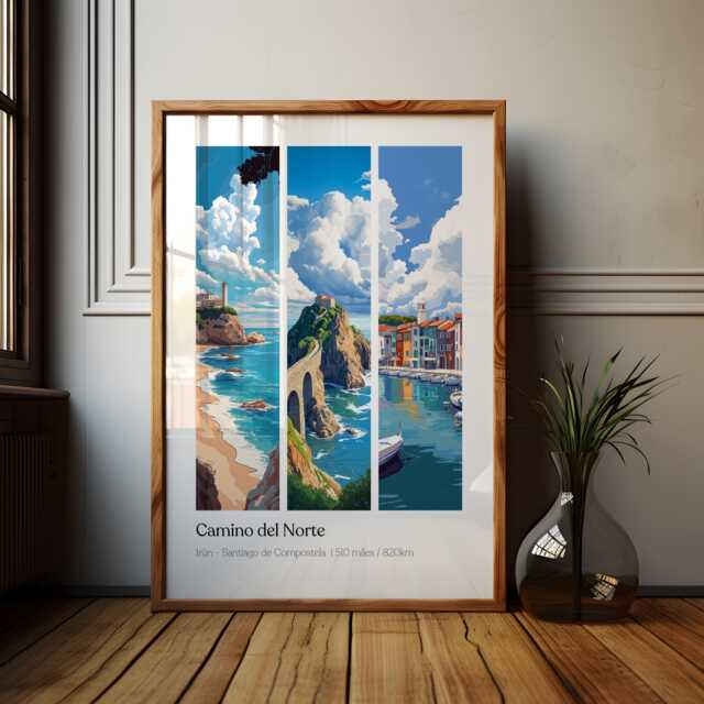 Camino Del Norte Poster Way Of St James Art Print - image 1