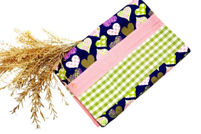 Baby Blanket in Pink/Purple/Green, Cuddly Blanket, Children's Also Available As A Set With Comforter Or Pillow. Handmade By Bab-Berlin - image 1
