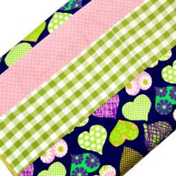 Baby Blanket in Pink/Purple/Green, Cuddly Blanket, Children's Also Available As A Set With Comforter Or Pillow. Handmade By Bab-Berlin - thumbnail 2