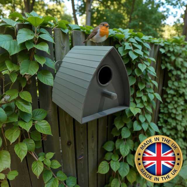 Small Bird Garden Nesting Box With Modern Design Suitable For Robins, Finches, Wrens - image 1