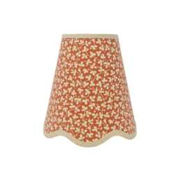 Scallop Lampshade - Miss Polly Ian Sanderson Natural Scalloped Edges Trim Colours Clip On, Lamp Or Pendant Light - thumbnail 1