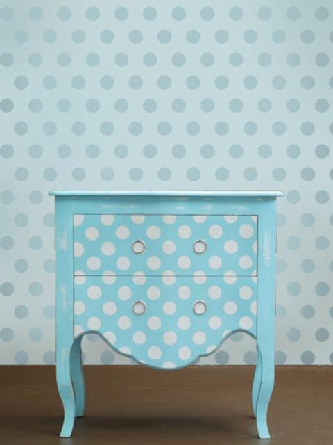 Wall Stencil Polka Dot Allover Lg - Easy Decor For Nurseries, Kids Rooms - image 1