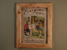 Alice in Wonderland - Mind Their Own Business Framed Metal Picture - thumbnail 1