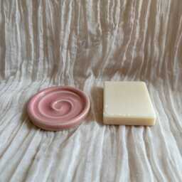 Mini Pink Soap Dish, Ceramic Bathroom Tray, Handmade Kitchen Pottery, Household Holder, Thrown Textured Dishes - thumbnail 3