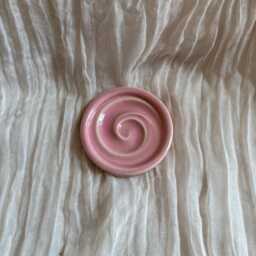 Mini Pink Soap Dish, Ceramic Bathroom Tray, Handmade Kitchen Pottery, Household Holder, Thrown Textured Dishes - thumbnail 4