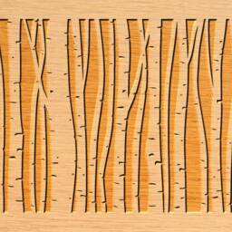 Birch Tree Panels, Wall Room Decor, Patterns, Laser, Cnc, Plasma, Cricut, Cdr, Svg, Dxf, Eps, Jpg Files Cutting - thumbnail 4