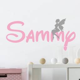 Personalised Fairy Sticker, Wall Decal, Baby Room Decals, Art, Girl Decor, Nursery Art - thumbnail 3