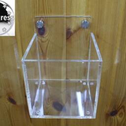 Office Workshop Wall Clear Acrylic Mount Holder For Small Things Tools Beads - thumbnail 4