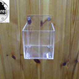 Office Workshop Wall Clear Acrylic Mount Holder For Small Things Tools Beads - thumbnail 2
