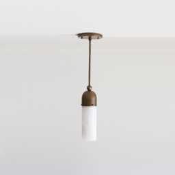 Brass Pendant Light With Alabaster Shade, Modern Light, Ul Listed, No.0377