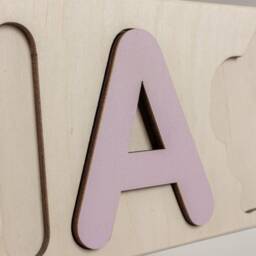 Personalized Name Puzzle With Pegs Montessori Wooden Toy - thumbnail 4