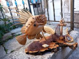 John Dory Fish, Saint Peter Fish Sculpture, Carving, Fishermen Gift, Fishing Gift, Wooden Fish, Wood Wooden Sculpture - thumbnail 1