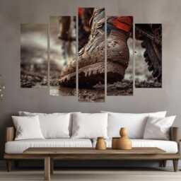 Dirt Bike Wall Art, Motocross Canvas Print, Bikes Gift, Biker Gift - thumbnail 2