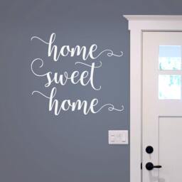 Home Sweet Decal, Vinyl Wall Farmhouse Decor, Home Sweet Entryway Decal - thumbnail 1