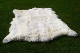 On Sale Sheepskin Rug - White Real Rug Throw Double Quatro Octo She - thumbnail 3