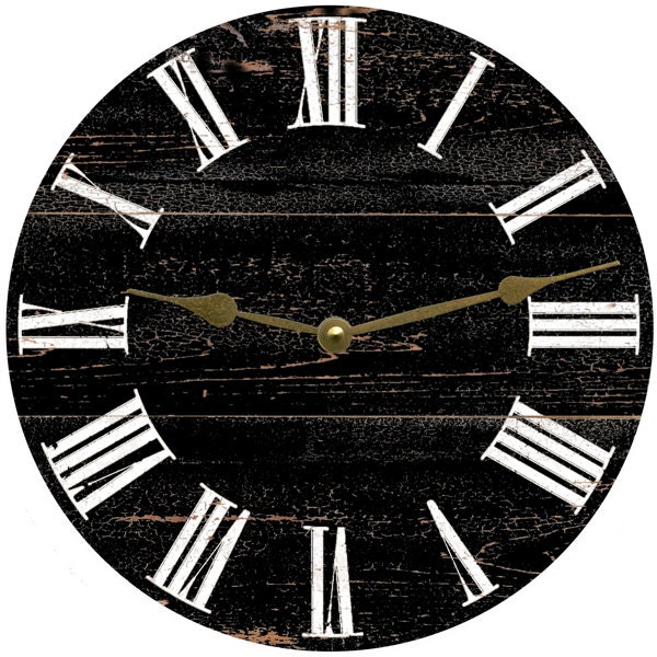 Black Wall Clock - image 1