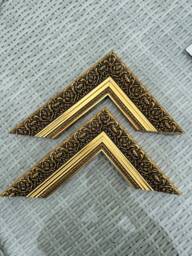Ornate Gold Leaf Wood Picture Frame - Bespoke Custom Sizes