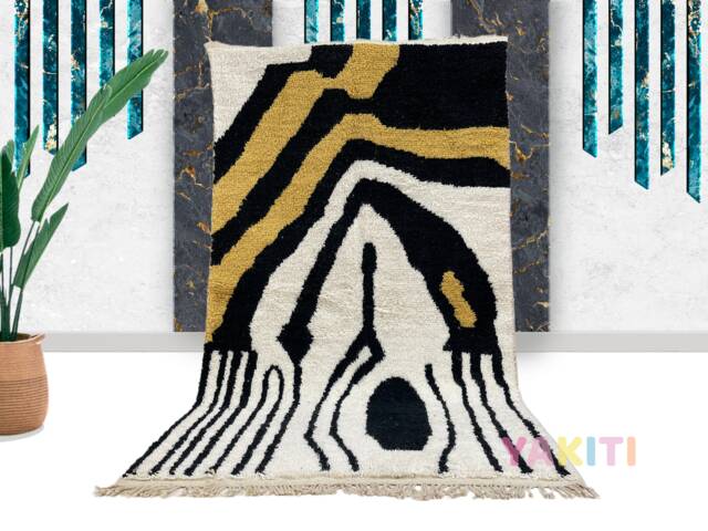 Plush Moroccan Rug - Authentic Handmade Genuine Wool Beni Ourain Made To Order - Berber Style-Worldwide Shipping - Shag Area Rug - image 1