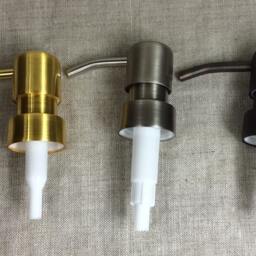 25 Oz Whiskey Bottle Soap Dispenser Metal Pump Heavy Mouthwash Shampoo - thumbnail 3