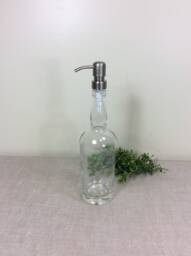 25 Oz Whiskey Bottle Soap Dispenser Metal Pump Heavy Mouthwash Shampoo