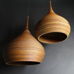 Wooden Lamps Rustic Chandelier Curved Lamp - Luxuria L50 - thumbnail 3