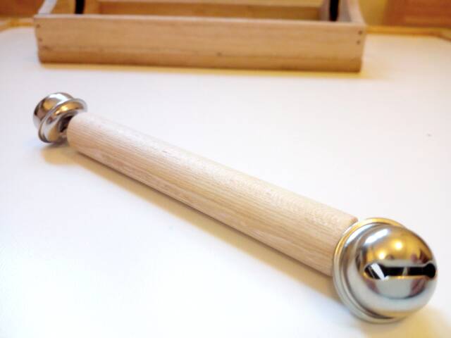 Montessori Bell Rattle, Baby Easter Gift - image 1