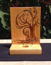 Tree Wall Sconce - Recycled Material Tea Light Stand Of Life Yggdrasil World Norse Art Candle Holder Votive