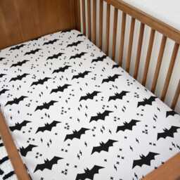Bats & Lightning Bolts Mono - Bedding, Duvet Covers, Fitted Sheets, Bear Childrens Room Decor, Bed Pillows - thumbnail 3