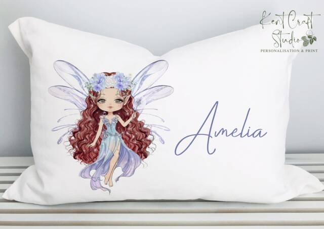 Personalised Pixie Fairy Princess Girl's Pillow Case - image 1