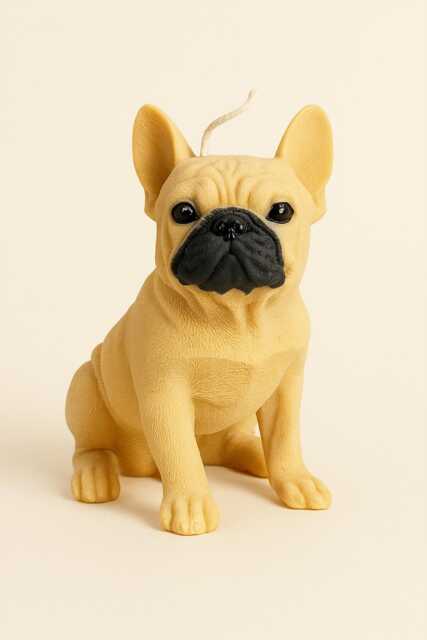 Handcrafted French Bulldog Candle - image 1